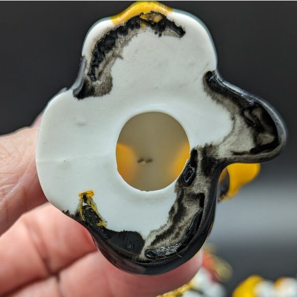 4 Vintage Penguin Christmas Ornaments Holiday Ceramic Cutesy Playful Japan? - Picture 4 of 16